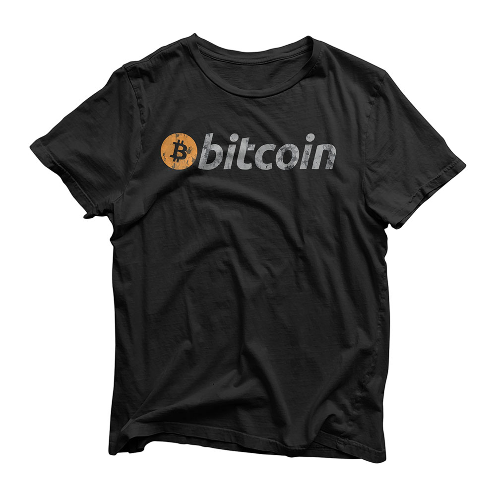 Vintage Look Bitcoin Logo T-Shirt