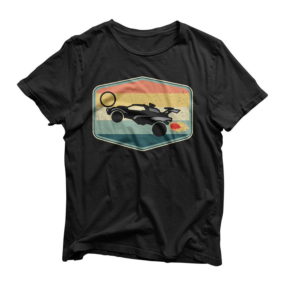 Vintage Rocket Soccer Retro Badge Graphic T-Shirt