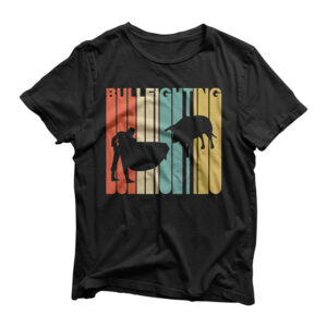 Vintage Style Bullfighting Silhouette T-Shirt
