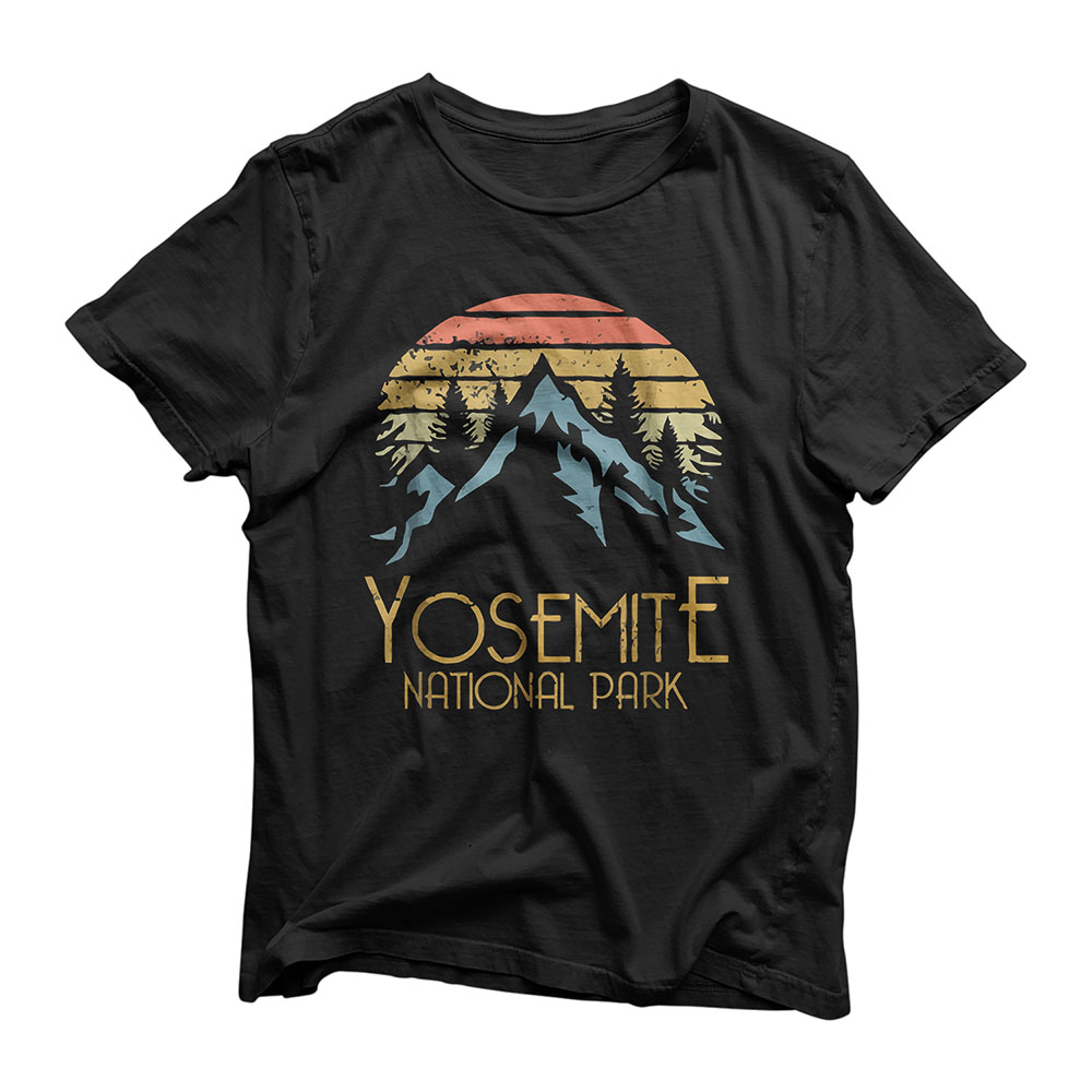 Vintage Yosemite National Park California T-Shirt