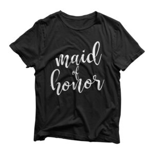 Womens Matching Bridal Party Shirt Maid Of Honor T-Shirt
