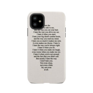 10 Things I Hate About You Tough Phone Case