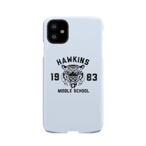 110. Stranger Things Hawkins Middle School Black Version Phone Case