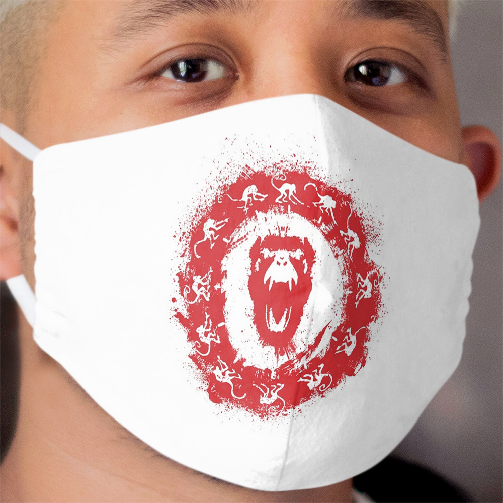 12 MONKEYS: Graffiti (red) Cloth Face Mask
