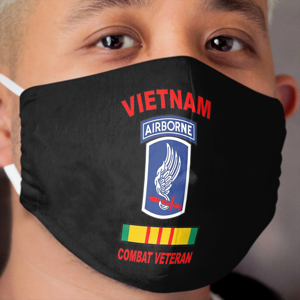 173rd Airborne Brigade Vietnam Veteran Cloth Face Mask