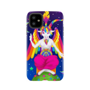 1997 Neon Rainbow Baphomet Tough Phone Case
