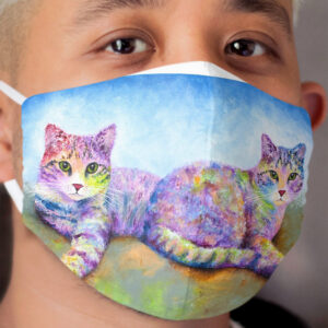 2 Cats Cloth Face Mask