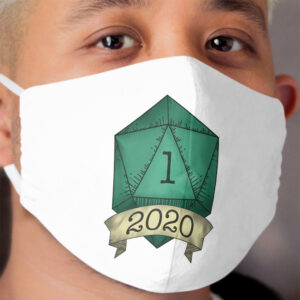 2020 D20 Nat 1 - Colored (version 1) Cloth Face Mask