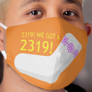 2319 Monster sock Cloth Face Mask