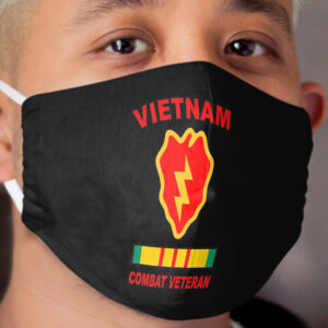 25th Infantry Division Vietnam Veteran Tropic Lightning Cloth Face Mask