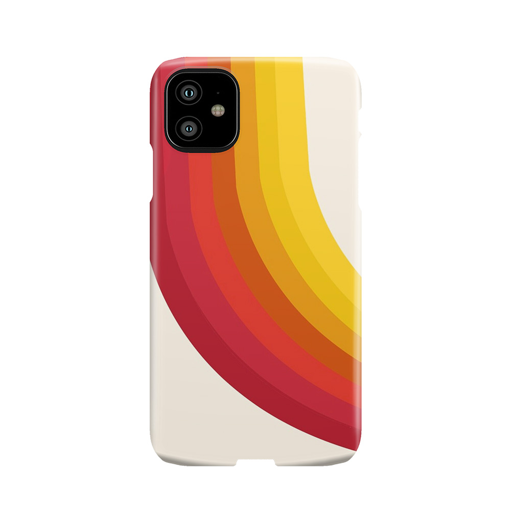 4-Sho - Retro 70S Style Throwback Vibes 1970'S Trendy Decor Art Minimalist Rainbow Stripes Phone Case