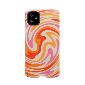 70S Retro Swirl Color Abstract Phone Case