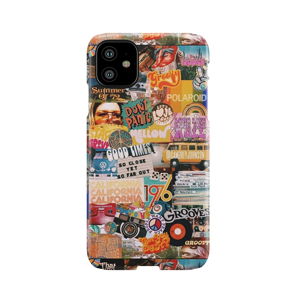 70S Vintage Vibe Collage Phone Case