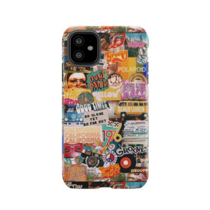 70S Vintage Vibe Collage Tough Phone Case