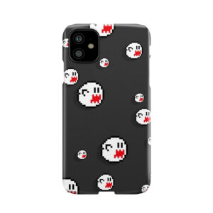 8Bit Ghost Phone - Flat Grey Phone Case