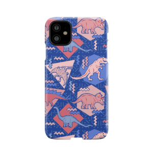 90'S Dinosaur Pattern - Rose Quartz And Serenity Version Phone Case