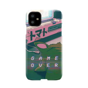 90S Anime Cat Game Over Vaperwave Grunge Pixel Kawaii Phone Case