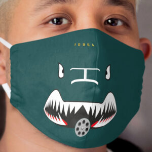 A 10C Warthog Nose Art Cloth Face Mask