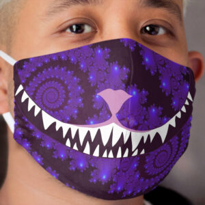 A Grin Without a Cat | NickerStickers Cloth Face Mask