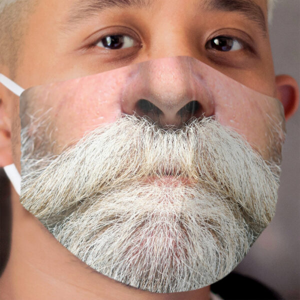A luscious grey beard Cloth Face Mask