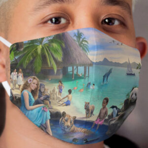 A Pool in Paradise Cloth Face Mask