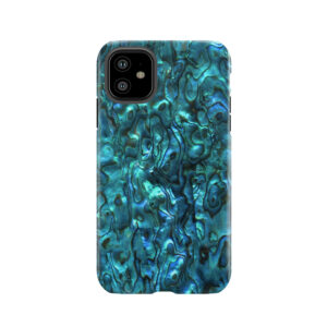 Abalone Shell | Paua Shell | Seashell Patterns | Sea Shells | Cyan Blue Tint | Tough Phone Case