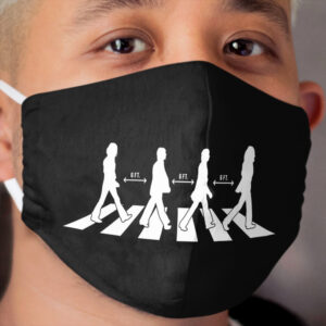 Abbey Road 6 Feet Away Social Distancing Cloth Face Mask