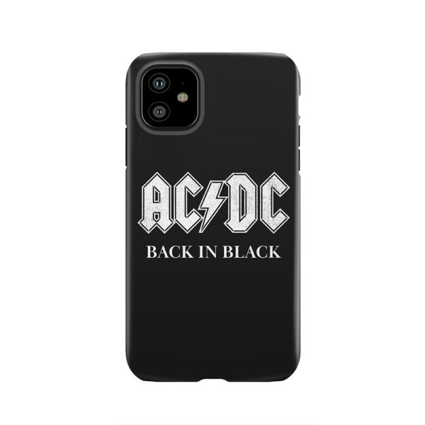 AC DC Back in Black Tough Phone Case