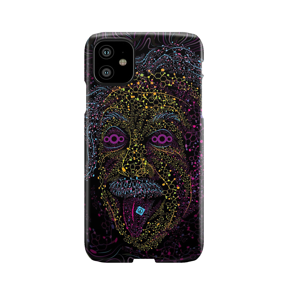 Acid Scientist Tongue Out Psychedelic Art Poster Phone Case