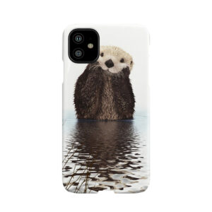 Adorable Smiling Otter In Lake Phone Case