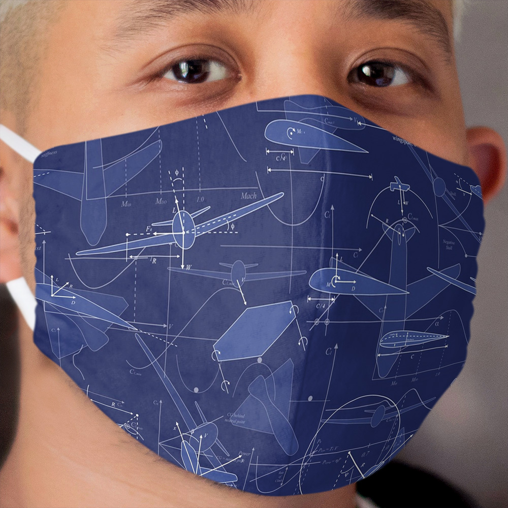 Aerodynamics Cloth Face Mask