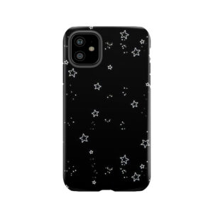 Aesthetic Grunge Teen Wallet Black Stars Quote Tough Phone Case