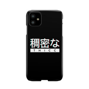 Aesthetic Japanese "Thicc" Logo Phone Case