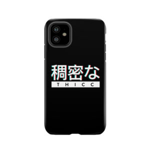 Aesthetic Japanese 'Thicc' Logo Tough Phone Case