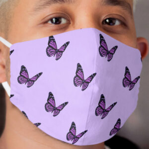 aesthetic purple butterfly Cloth Face Mask