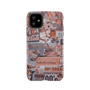 Aesthetic Retro Collage Tough Phone Case