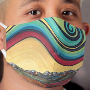 Alberta Sky by Janifer Calvez Cloth Face Mask