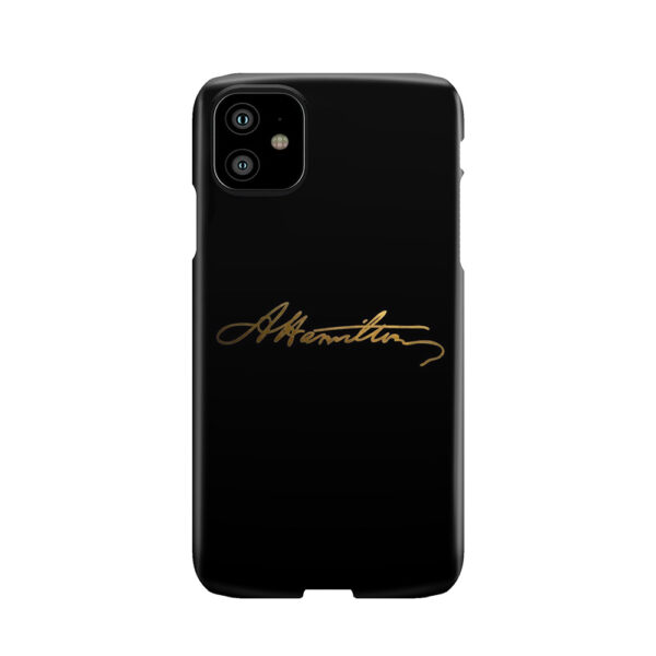 Alexander Hamilton Gold Signature Phone Case