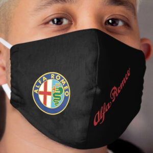 Alfa '82-2014 Badge & Script-Color/Black Cloth Face Mask