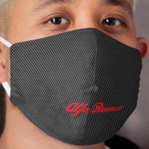 Alfa Romeo Carbon Background Cloth Face Mask