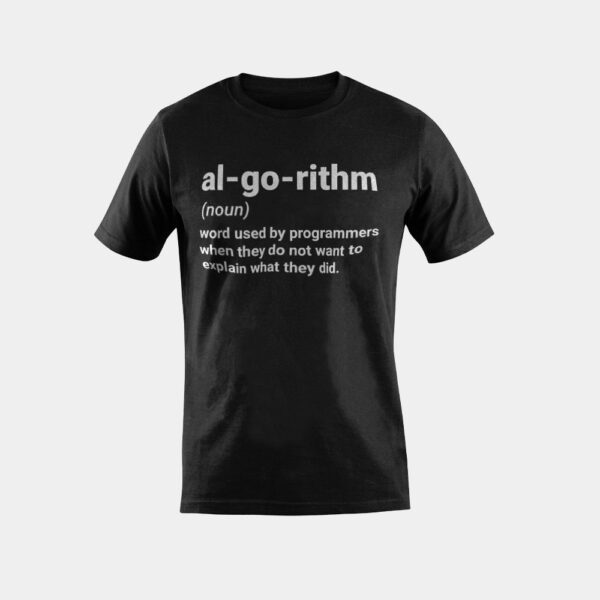 Algorithm Definition for Software Developer & Administrator T-Shirt