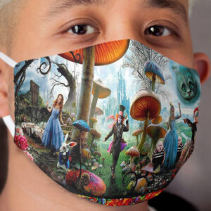ALICE IN WONDERLAND : Modern Advertising Print Cloth Face Mask