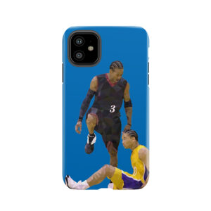 Allen Iverson Steps Over Tyronn Lue Low Poly Tough Phone Case