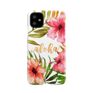 Aloha Tropical Hawaiian Floral Watercolor Phone Case