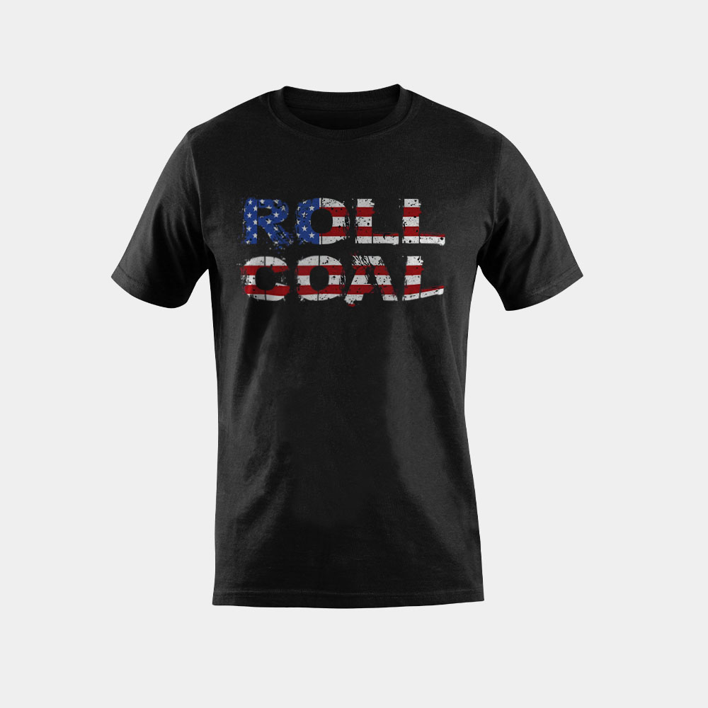 American Diesel Design Diesel Life Mechanic Roll Coal T-Shirt