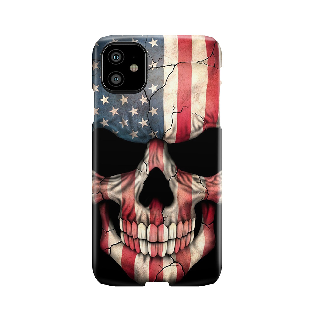 American Flag Skull Phone Case