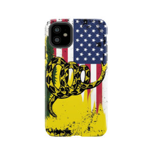 American Gadsden Flag Worn Tough Phone Case