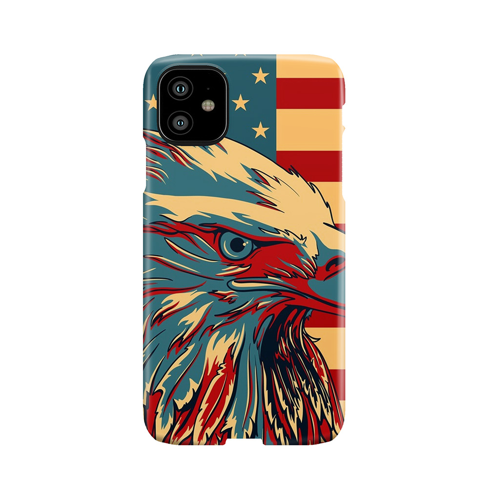 American Patriotic Eagle Bald Phone Case