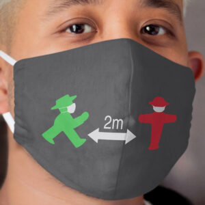 ampelmannchen with Cloth Face Mask