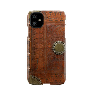 Ancient Leather & Brass Book Cover, Nuremberg 1477 Phone Case